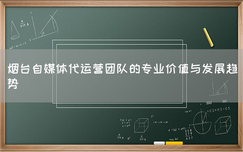 烟台自媒体代运营团队的专业价值与发展趋势